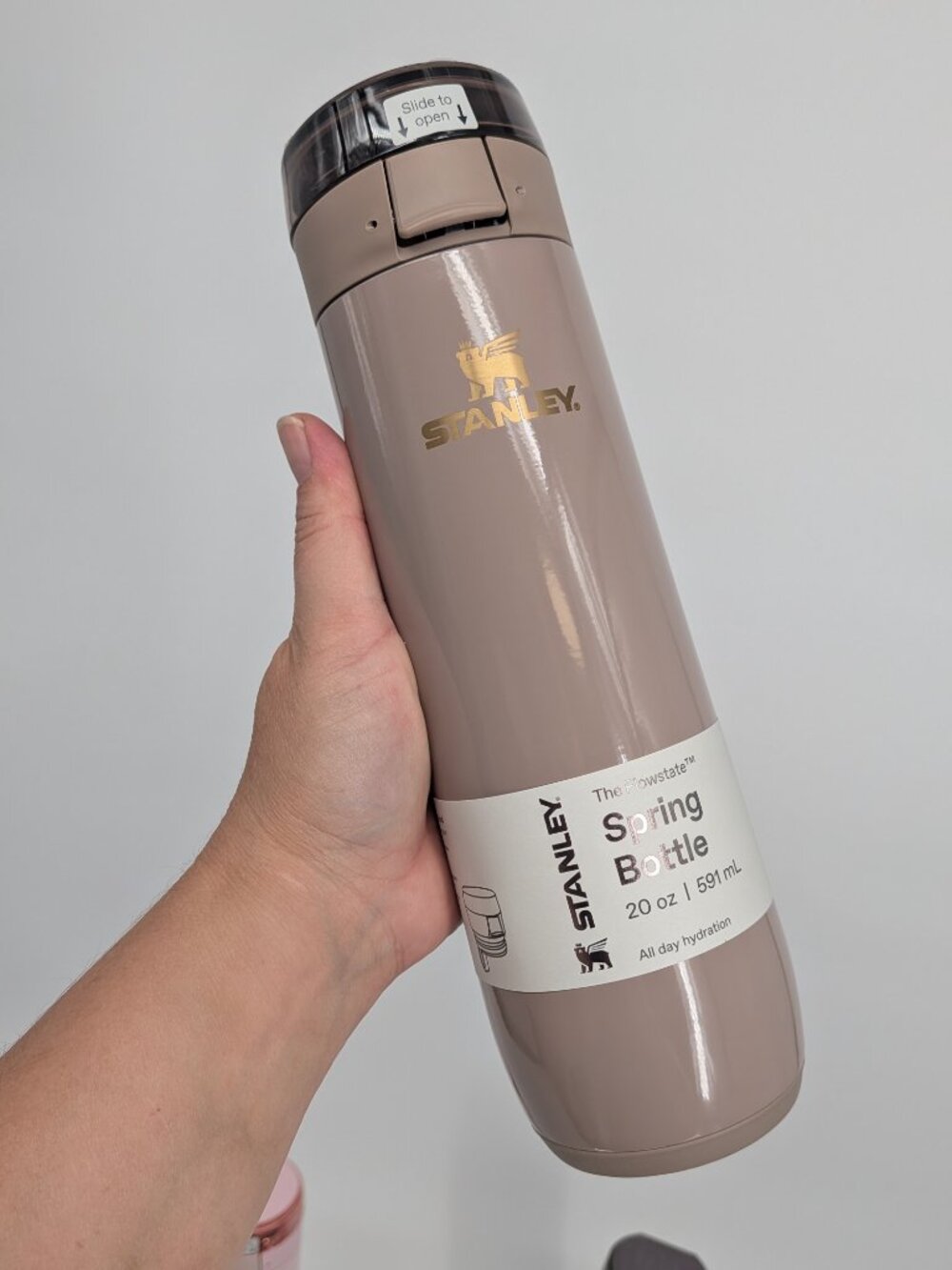 new Stanley water cup Flowstate Spring Bottle 20oz leakproof BEDROCK gloss FALL